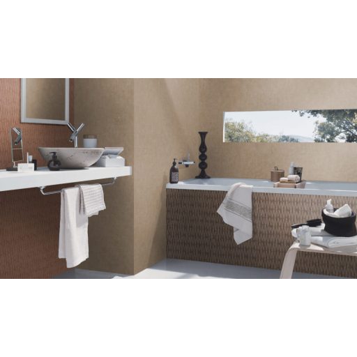 Rasch Factory IV 428414 Natur/Ipari design Grafikus háromdimenziós rombuszminta acélszürke sötétbarna tapéta