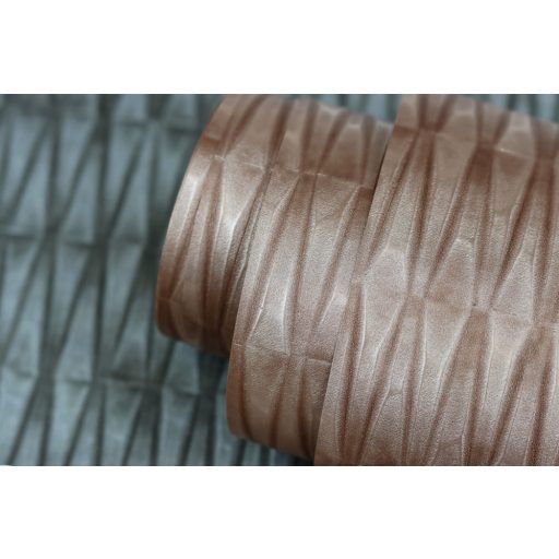 Rasch Factory IV 428414 Natur/Ipari design Grafikus háromdimenziós rombuszminta acélszürke sötétbarna tapéta