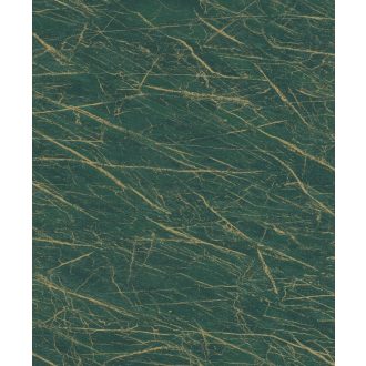   Rasch Factory IV 428940 Natur Kontrasztos természetes és dinamikus márványerezet minta sötétzöld világos arany tapéta