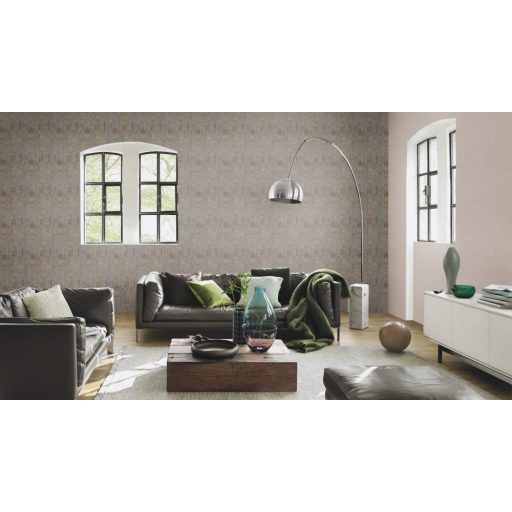 Rasch Factory IV 429251 Natur/Ipari design Mosott hatású strukturált egyszínű világos szürkésbarna szürke akcentusok tapéta
