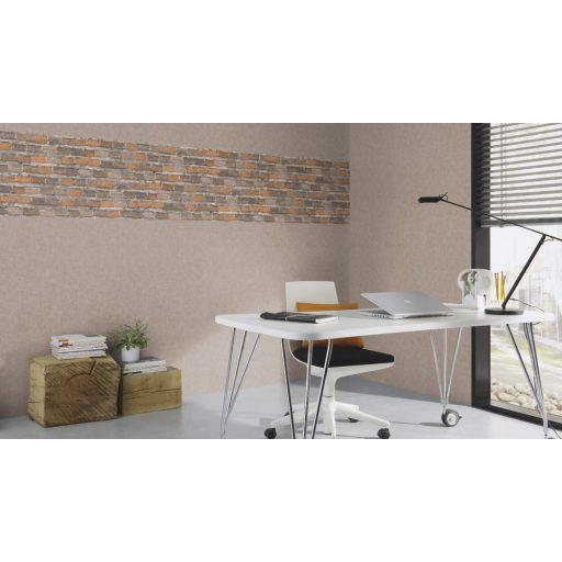 Rasch Factory IV 429251 Natur/Ipari design Mosott hatású strukturált egyszínű világos szürkésbarna szürke akcentusok tapéta