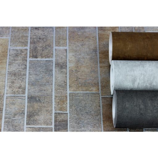 Rasch Factory IV 429268 Natur/Ipari design Mosott hatású strukturált egyszínű antracit sötétszürke akcentusok tapéta