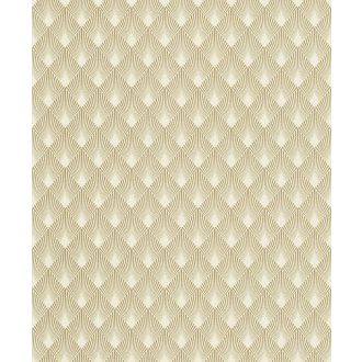   Rasch Modern Art/Make a Change 433609 modern grafikus rombuszok fehér aranysárga tapéta