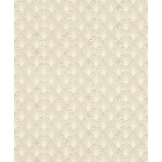   Rasch Modern Art 433616 Art Deco modern grafikus rombuszok krémfehér bézs arany tapéta
