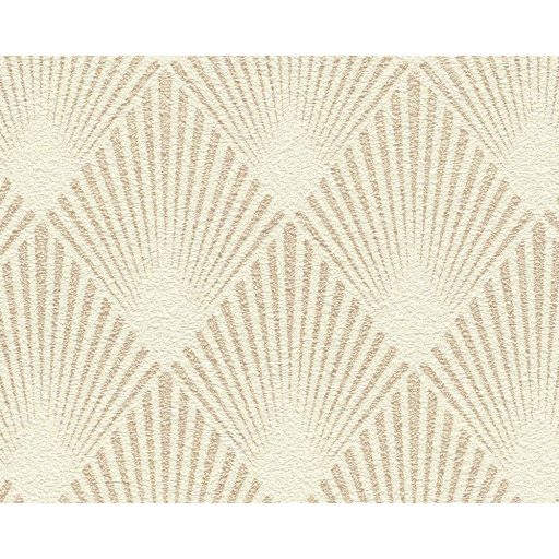 Rasch Modern Art 433616 Art Deco modern grafikus rombuszok krémfehér bézs arany tapéta