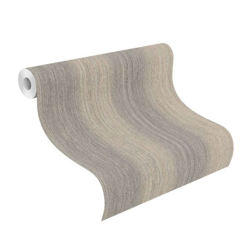 Szálfinomságú barázdák és vibráló textúrák játéka mély grafitszürke hűvös kőris és meleg homokszín tónus tapéta