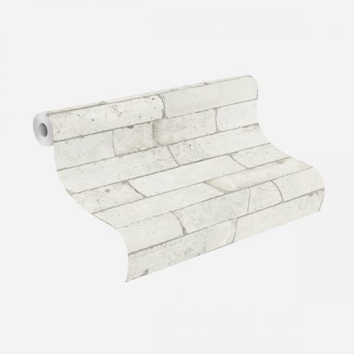 Rasch Factory III, 446319 téglaminta krém szürke tapéta