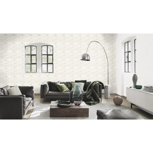 Rasch Factory III, 446319 téglaminta krém szürke tapéta