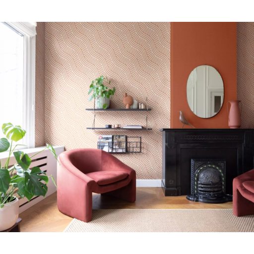 Rasch Country Charme/Kalahar/SALSA 449051 Natur Egyszínű természetes textilstruktúra narancs/terrakotta tapéta