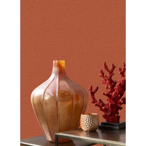 Rasch Country Charme/Kalahar/SALSA 449051 Natur Egyszínű természetes textilstruktúra narancs/terrakotta tapéta