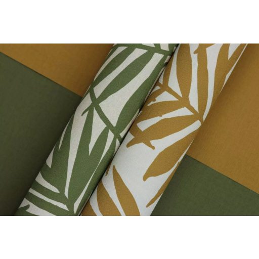 Rasch Country Charme/Kalahari/Denzo II/SALSA 452068 Natur egyszínű természetes textilstruktúra khakizöld tapéta