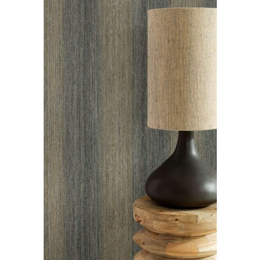 Szálfinomságú barázdák és vibráló textúrák játéka mély antracit hűvös palaszürke és aranyló okker tónus tapéta