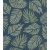 Rasch Zoya 461619 Natur Stilizált levélzetű ágak textil háttéren farmerkék fehér mézsárga korallvörös smaragdzöld tapéta