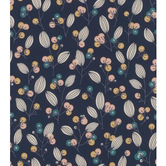   Rasch Denzo II 463088 Natur virágos absztrakt virágminta éjkék szines tapéta