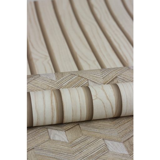 Rasch SALSA 466201 Natur Grafikus grandiózus "fahálózat" minta 3D világosbézs barna tapéta