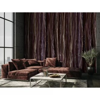   Marburg Smart Art Gallery 46939 Absztrakt színátmeneets "csíkos" minta burgundi bézs barna fekete falpanel