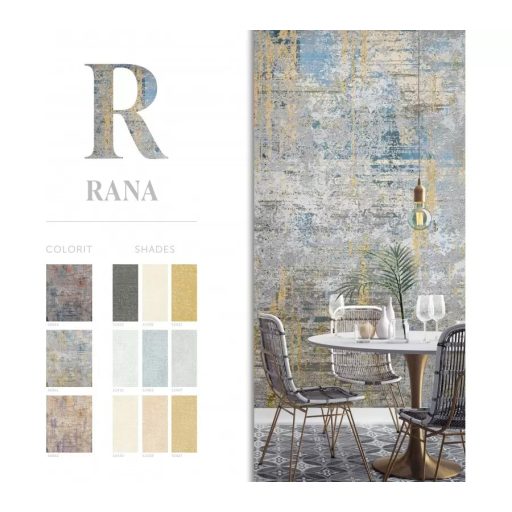 Marburg Smart Art Gallery 46960  Vintage Kopott habarcsos téglafal szürke fekete téglavörös kék falpanel