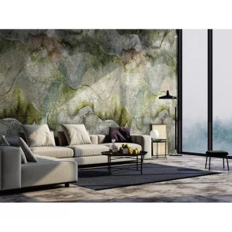   Marburg Smart Art Gallery 46967 Absztrakt nonfiguratív grafikus minta szürke sárga szines falpanel