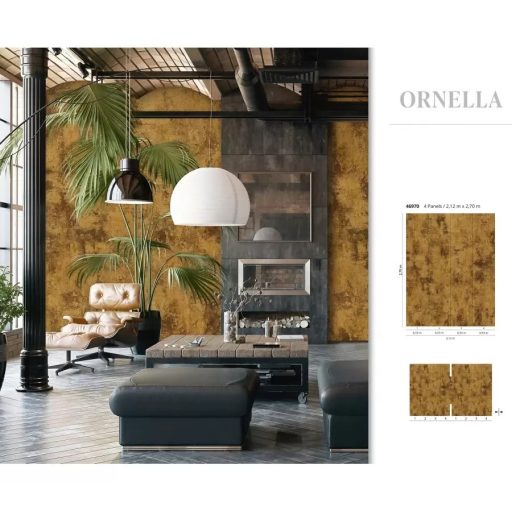 Marburg Smart Art Gallery 46970 Absztrakt mintájú barna árnyalatok falpanel