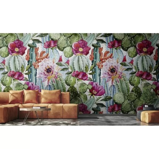 Marburg Smart Art Gallery 46973 Virágos Óriás szirmok kék zöld szines falpanel