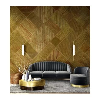   Marburg Smart Art Gallery 46990 Absztrakt geometrikus váltakozó struktúrák bézs barna árnyalatok aranybarna falpanel