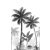 Marburg Smart Art Easy 47204 Natur Botanikus trópusi pálmafák fehér szürke ezüst fekete falpanel