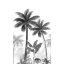Marburg Smart Art Easy 47204 Natur Botanikus trópusi pálmafák fehér szürke ezüst fekete falpanel