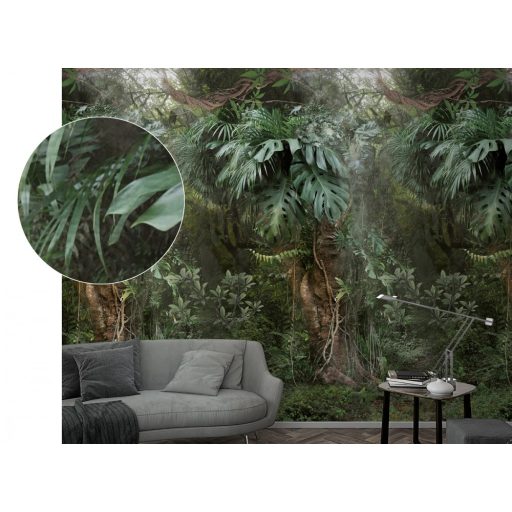 Marburg Smart Art Easy 47208 Natur Botanikus Dzsungel trópusi növények zöld árnyalatok barna falpanel