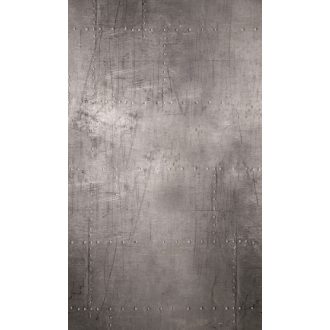   Marburg Smart Art Easy 47212 Ipari deign Loft stílus szegecselt acéllemezek kopásnyomokkal szürke és ezüst árnyalatok falpanel