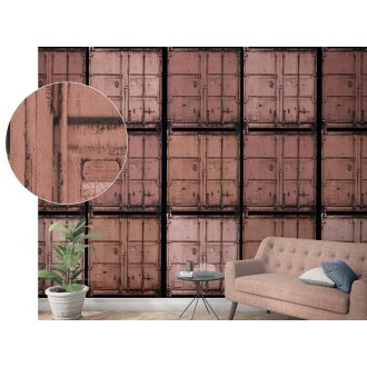   Marburg Smart Art Easy 47216 Ipari design Konténerek vörös vörösesbarna árnyalatok falpanel