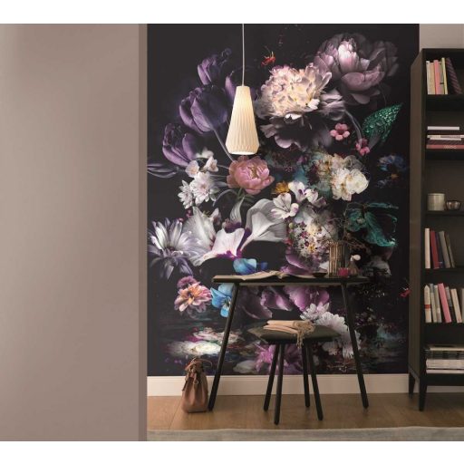Marburg Smart Art Easy 47225 Natur a természet szépségéből merítve dús virágok fekete lila kék fehér szines falpanel