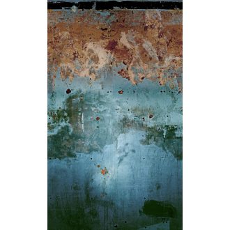   Marburg Smart Art Easy 47227 Natur/Ipari design nagyformátumú beton megjelenítés kék zöldeskék rozsdabarna falpanel