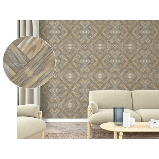 Marburg Smart Art Easy 47249 Natur Intarziás parkettminta krém bézs barna szürke árnyalatok falpanel