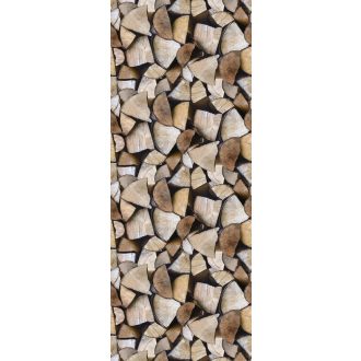   Marburg Smart Art Easy 47261 Natur Tüzifarakás bézs és barna árnyalatok falpanel