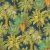 Rasch SALSA 478242 Natur Trópusi élénk pálmaerdő éjkék zöld barna és sárga árnyalatok tapéta