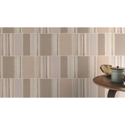 Rasch Florentine III 484427 Natur Akvarell patchwork textil háttéren fehér bézs és szürke árnyalatok színátmenet tapéta