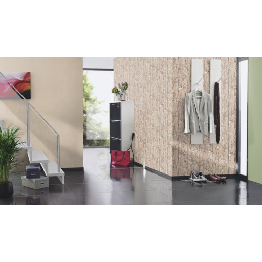 Rasch Florentine III 484540 Natur Egyszínű textilstruktúra világosbarna tapéta 