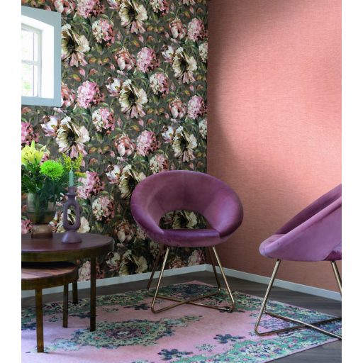 Rasch Florentine III 484557 Natur Egyszínű textilstruktúra világos rózsaszín tapéta