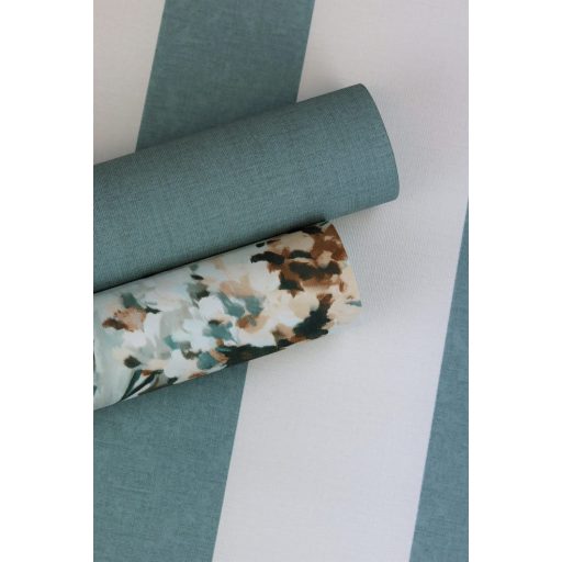 Rasch Florentine III 484595 Natur Egyszínű textilstruktúra világos türkizkék tapéta