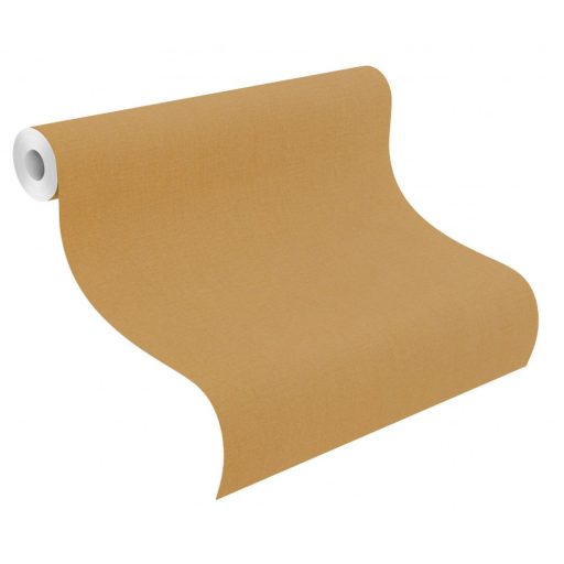 Rasch Florentine III 484663 Natur Egyszínű textilstruktúra erős okkersárga tapéta