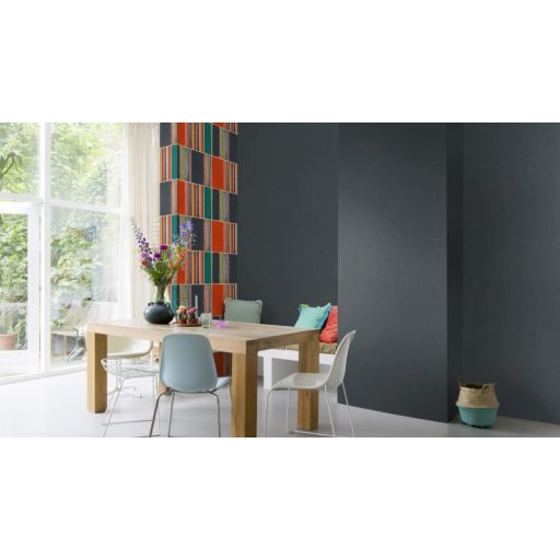 Rasch Florentine III 484670 Natur Egyszínű textilstruktúra antracit tapéta