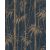 Rasch Florentine III 484892 Natur Trópusi bambuszliget textil háttéren sötét és éjkék sötétbarna arany fényes mintarészletek tapéta