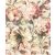 Rasch Florentine III 485158 Virágos Akvarell túlméretezett bazsarózsák textil háttéren krémfehér bézs rózsaszín és zöld árnyalatok