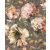 Rasch Florentine III 485172 Virágos Akvarell túlméretezett bazsarózsák textil háttéren barna/szürkésbarna krémfehér rózsaszín zöld tapéta