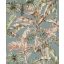 Rasch Florentine III 485257 Natur Trópusi banánlevelek és pálmafák textil háttéren puderkék zöld rózsaszín és barna árnyalatok