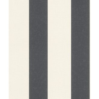   Rasch Florentine III 485479 Csíkos elegáns blokkcsíkos lágy krémfehér antracit tapéta