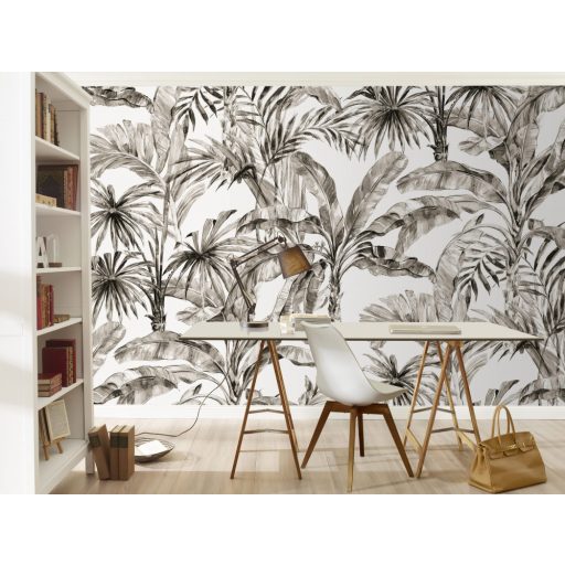 Rasch Florentine III 485806 Botanikus Trópusi Változatos pálmaliget fehér szürkésbarna fekete falpanel