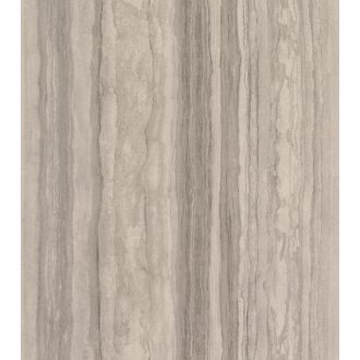   Papírvékonyra szelt és falra terített travertin/forrásmészkő minta hideg bézs palaszürke és ezüst tónus tapéta