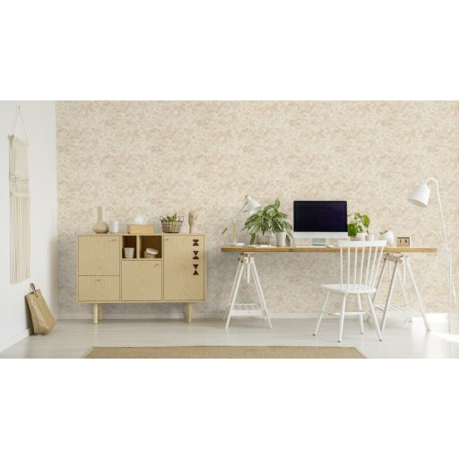 Vakolat amelybe valaki aranyporos homokot kevert krémfehér bézs/bézsarany és halvány szürke tónus tapéta