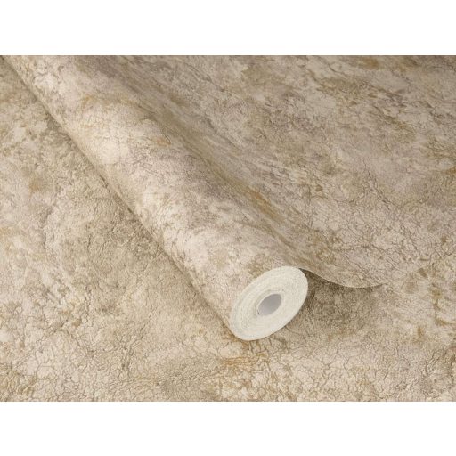 Vakolat amelybe valaki aranyporos homokot kevert homokos terrakotta agyagbézs ezüstszürke és rozsda-arany tónus tapéta